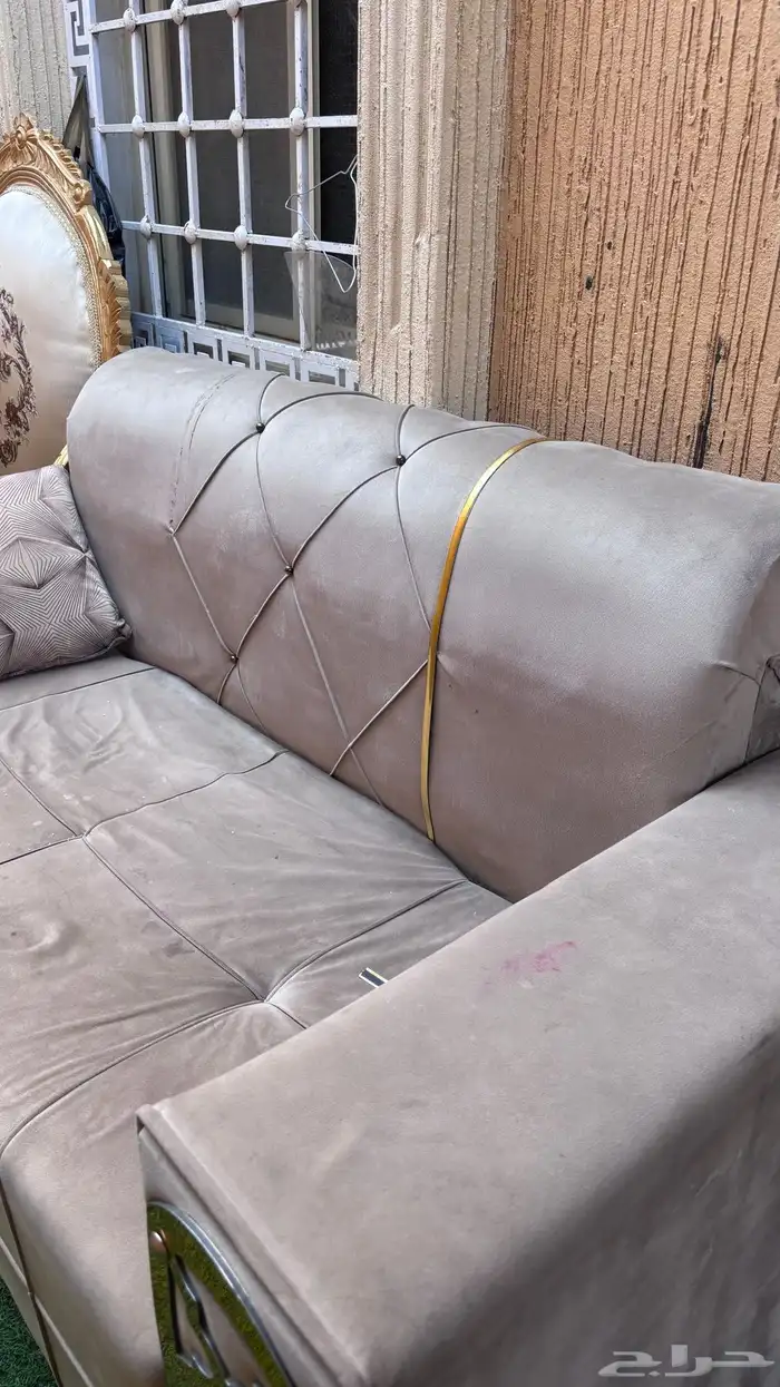 كنب مرتفع لون رمادي 6