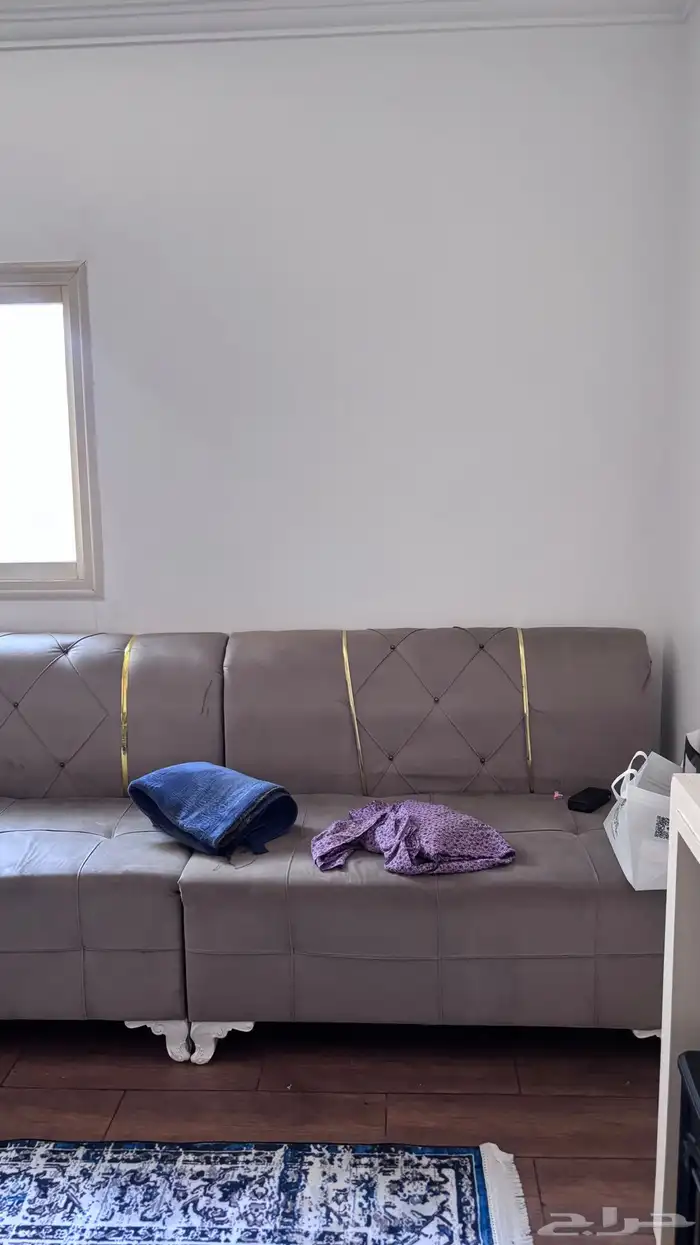 كنب مرتفع لون رمادي 3