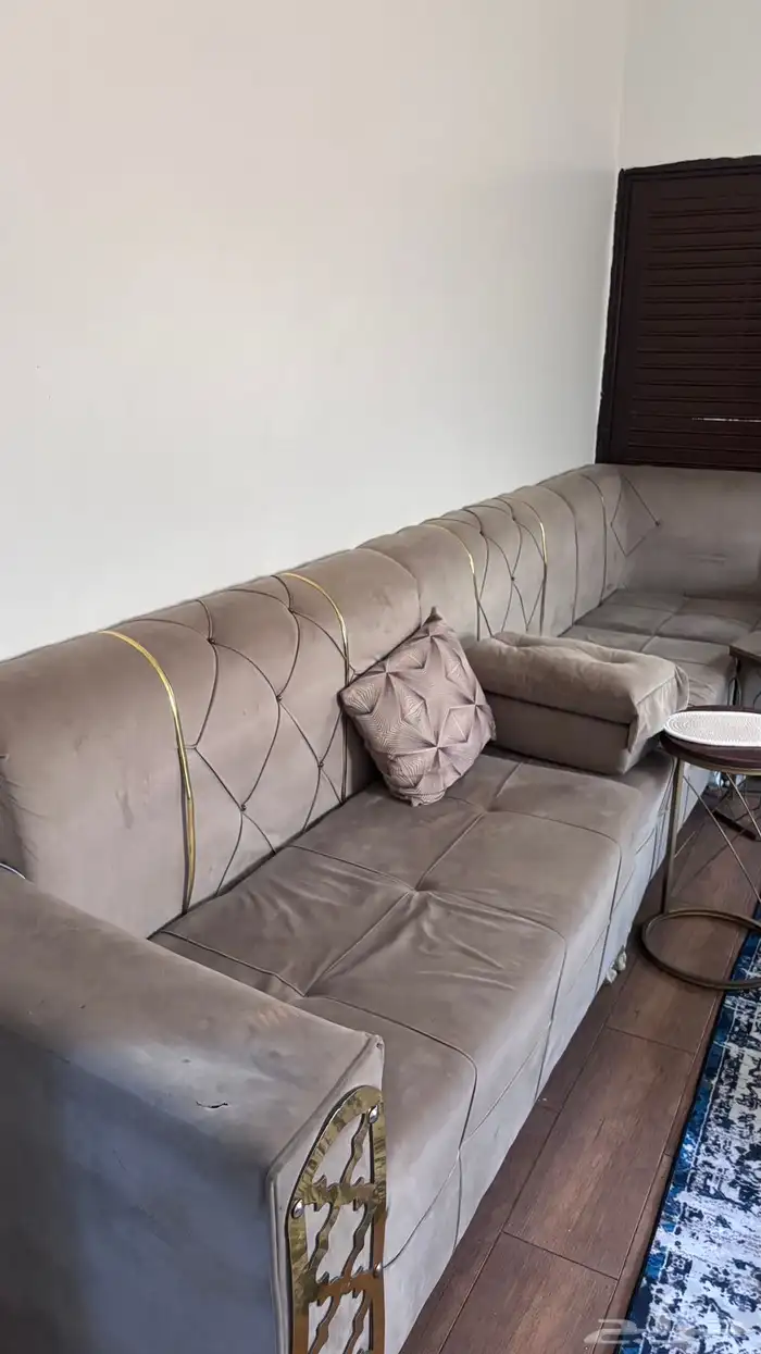 كنب مرتفع لون رمادي 0