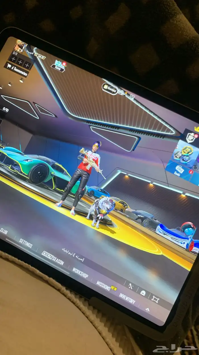 حساب ببجي وايباد M2 0