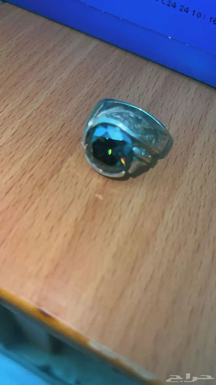 خاتم موزنايت ثقيل شبيه الألماس عيار925 صياقة الشريف 2
