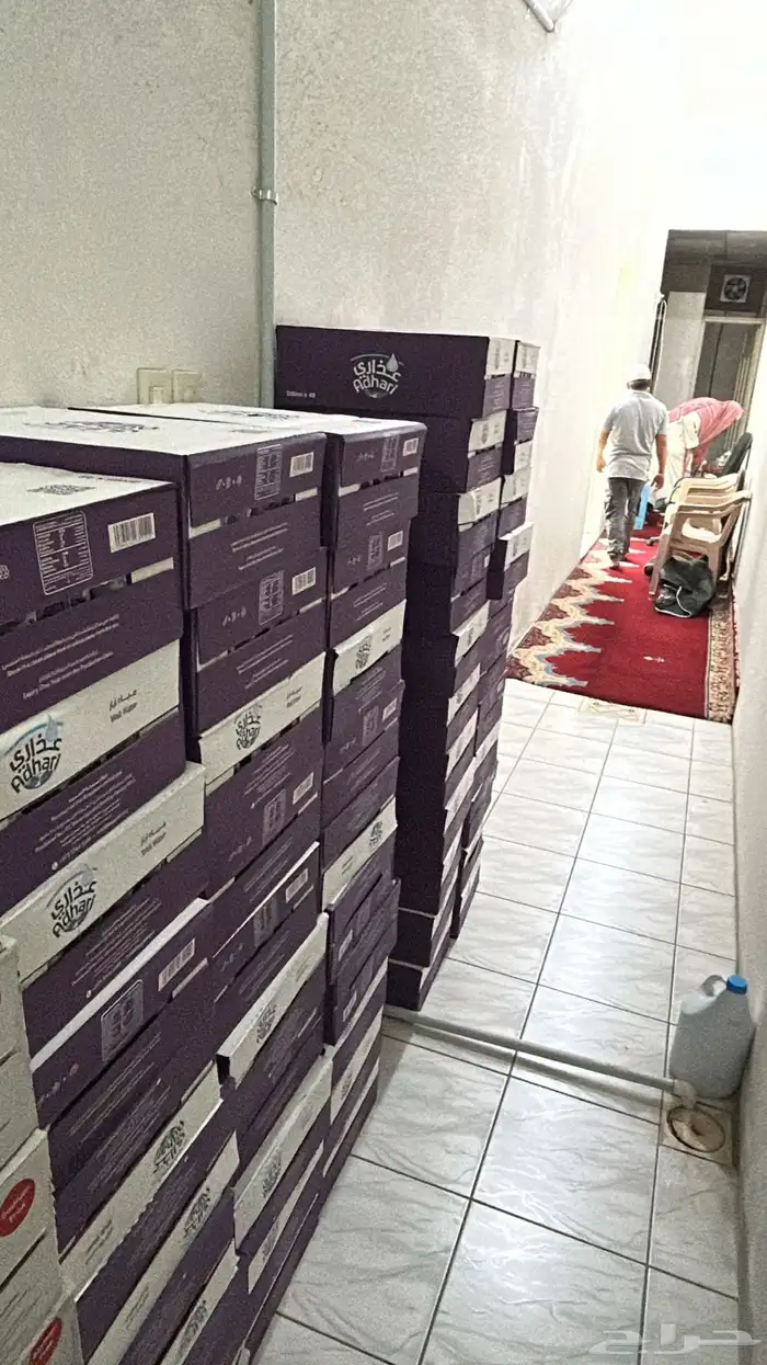 كراتين مياه يوجد توصيل بنفس السعر 0