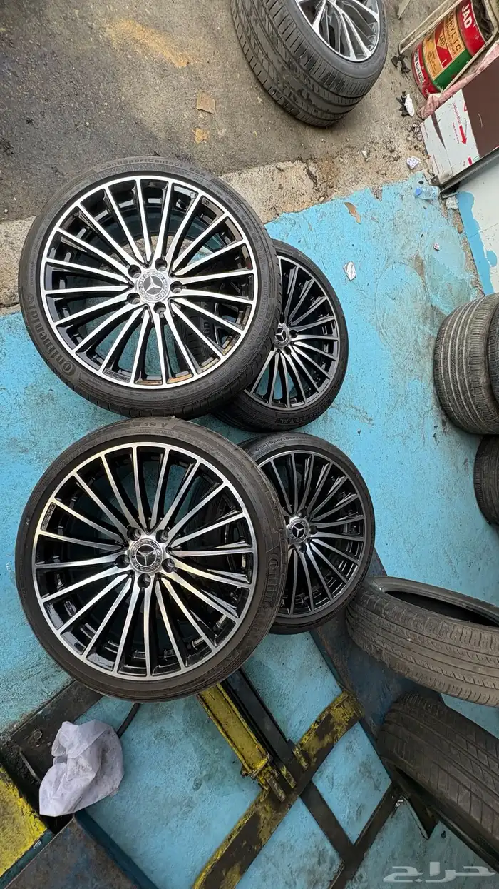 جنوط مرسيدس مقاس 19 مستخدم شبه جديد 1