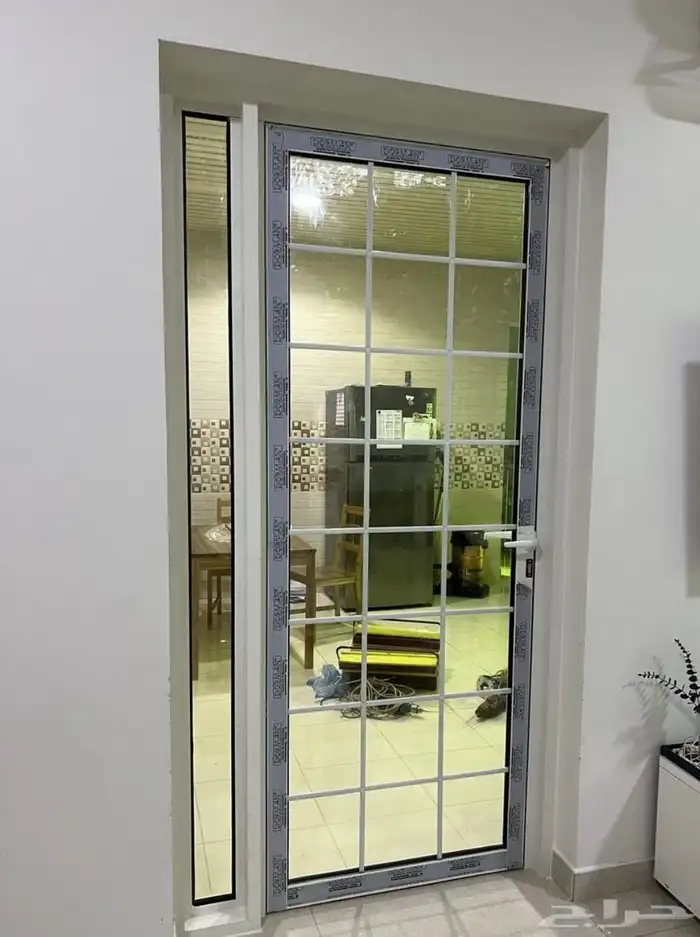 باب المنيوم شباك المنيوم باب كلادينج ديكور 2