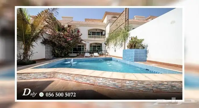 للايجار فيلا مؤثثة حي الشاطئ ويوجد غير مؤثثة 6