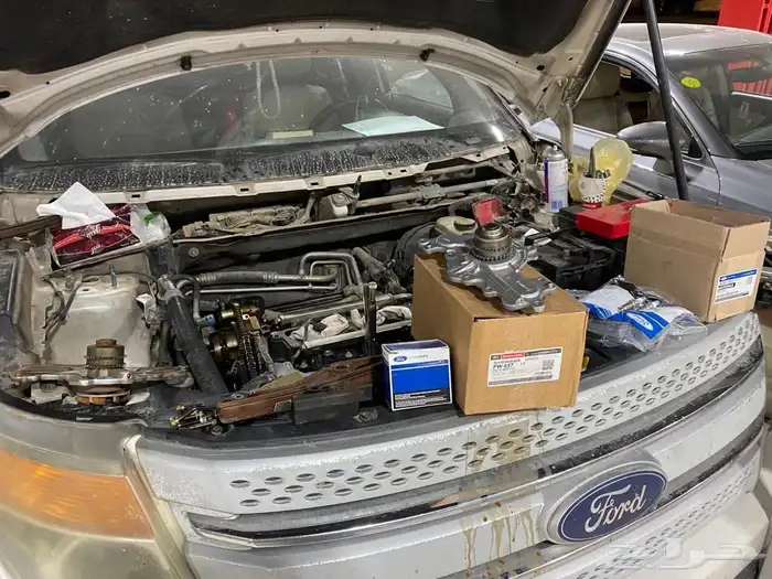 تغيير طرمبة ماء فورد تورس ادج فلكس فقط 500 ريال مع الضمان 10