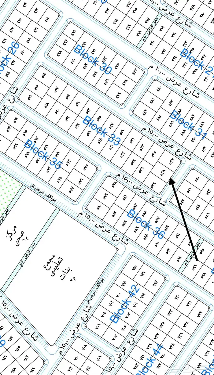 ارض بمخطط حطين جنوب الشقة بمدينة بريدة 0