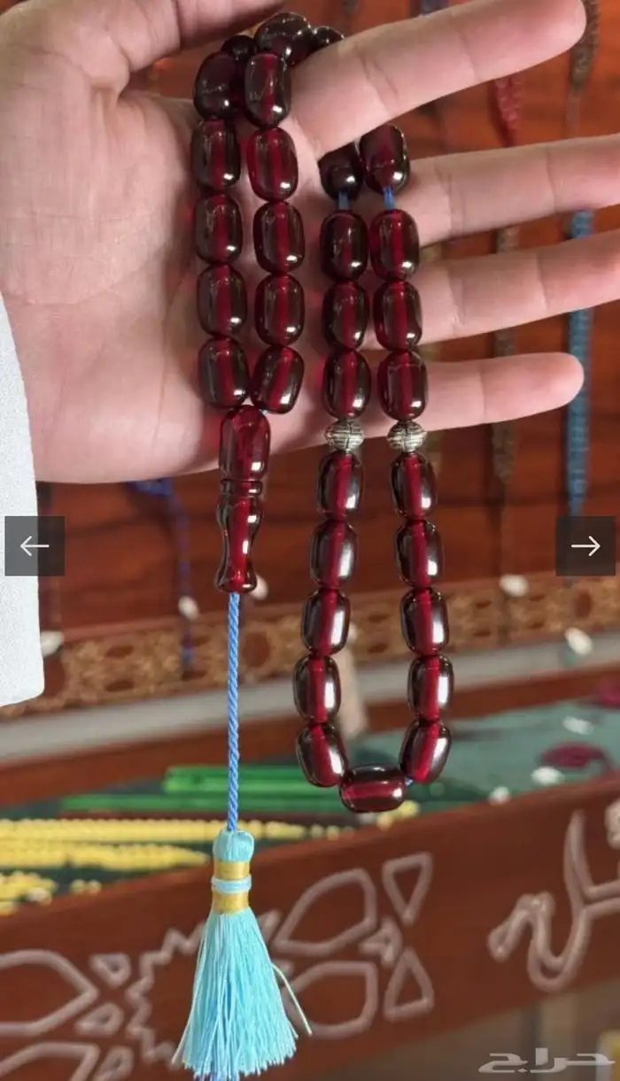 سبحة فاتوران عنابي نادر 2