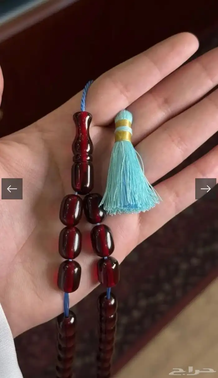 سبحة فاتوران عنابي نادر 3