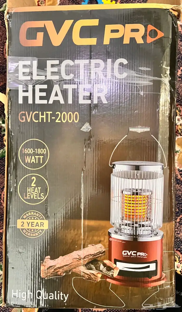 دفايه كهربائي من جي في سي برو  موديل GVCHT-2000 0