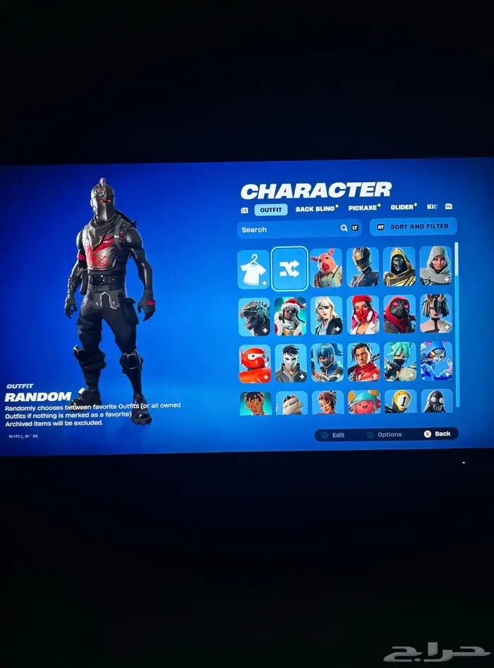 حساب فورتنايت بلاك نايت و روكيت ليق 0