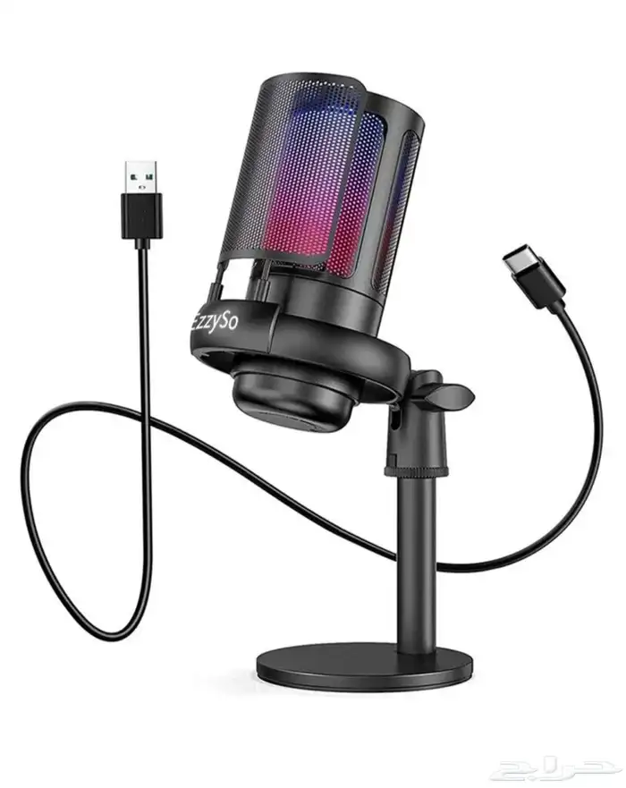 لابتوب مايك العاب و إضاءة تصوير مع مثبت جوال 2