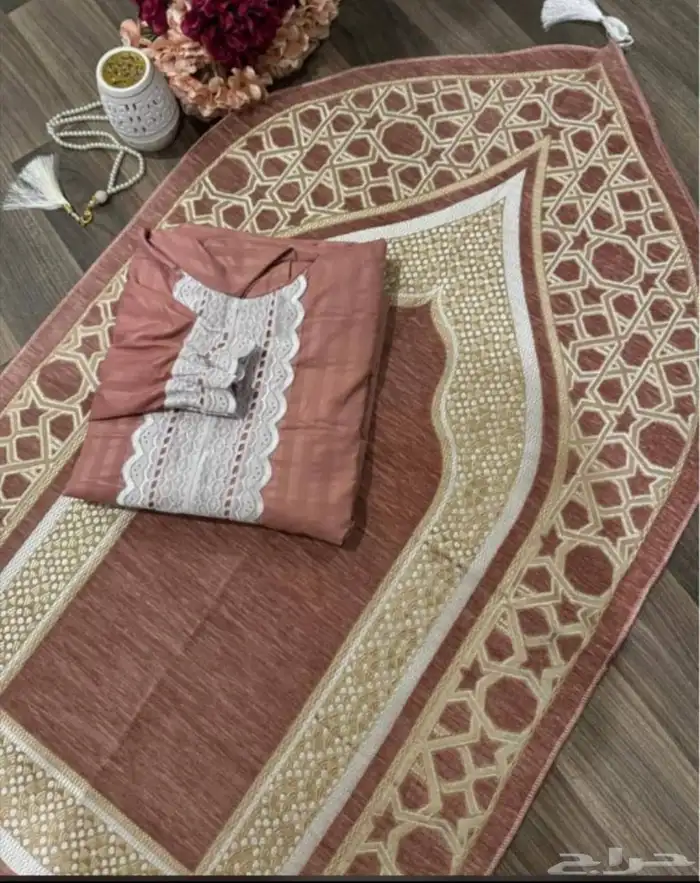 اطقم سجادة صلاة مبطن اسفنج مريح للركب 2