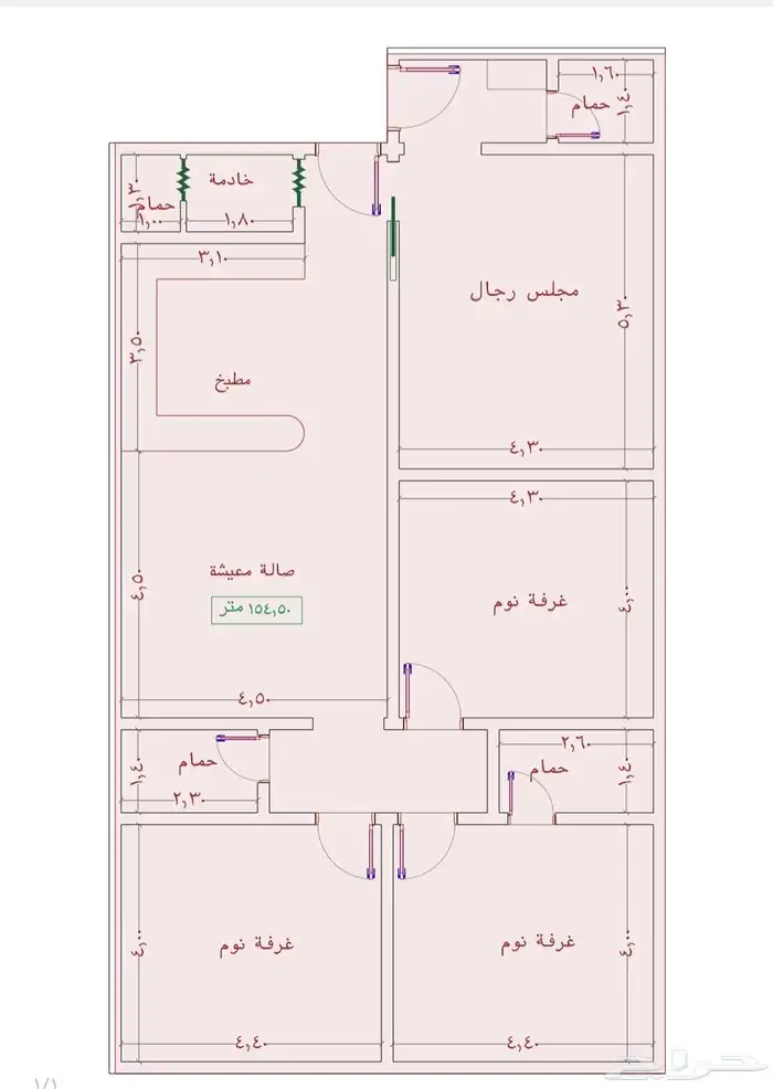غرفتين وثلاث غرف بمنافعها للسكن والاستثمار حي الجامعة 3