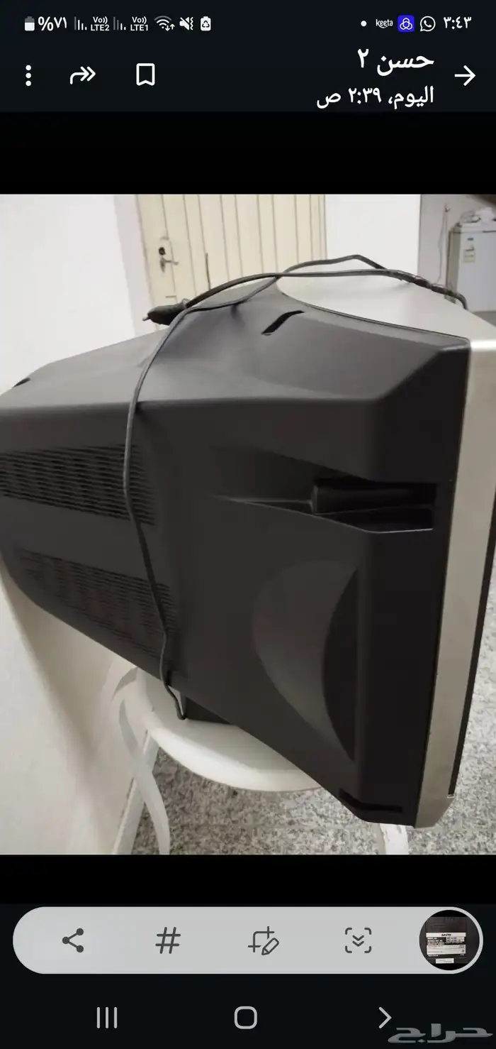 تلفزيون سانيو نظيف 21 بوصه صناعه اندونيسي الاصلي 4