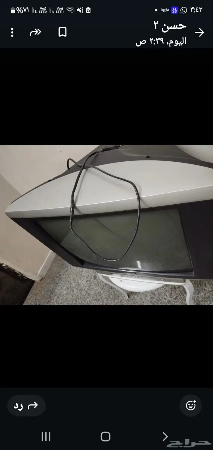 تلفزيون سانيو نظيف 21 بوصه صناعه اندونيسي الاصلي 0