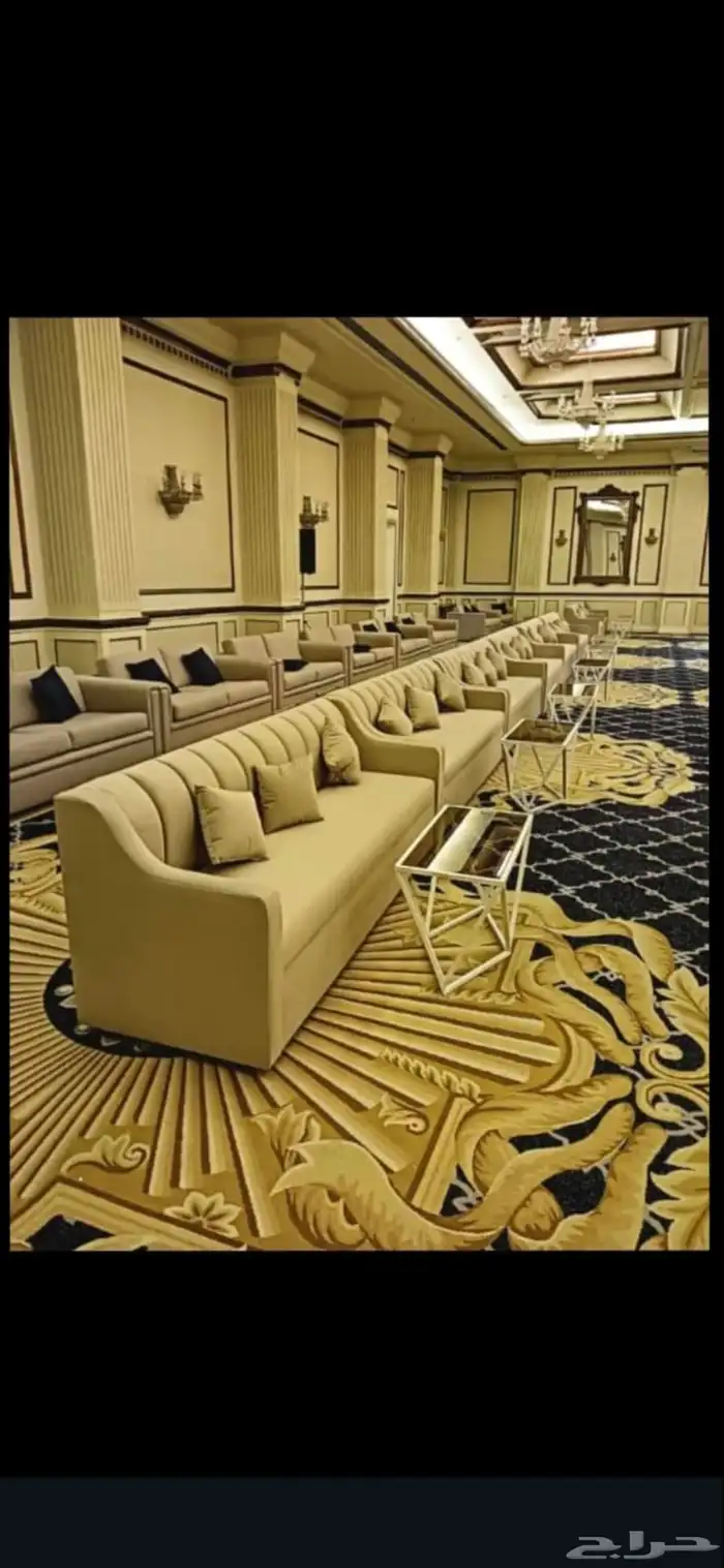 تاجير كنب جلسات ارضيه جلسات شعبيه كراسي طاولات طعام دفايات 0