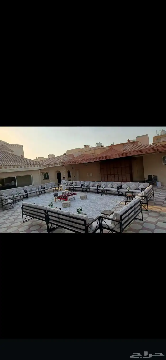 تاجير كنب جلسات ارضيه جلسات شعبيه كراسي طاولات طعام دفايات 8