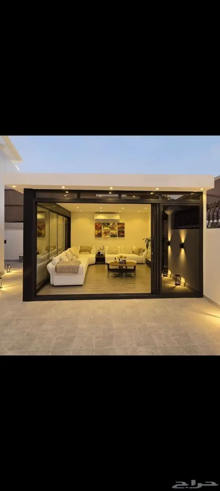 هناجر مستودعات سندويش بنل مجالس زجاجيه جلسات شتويه الاحساء 5