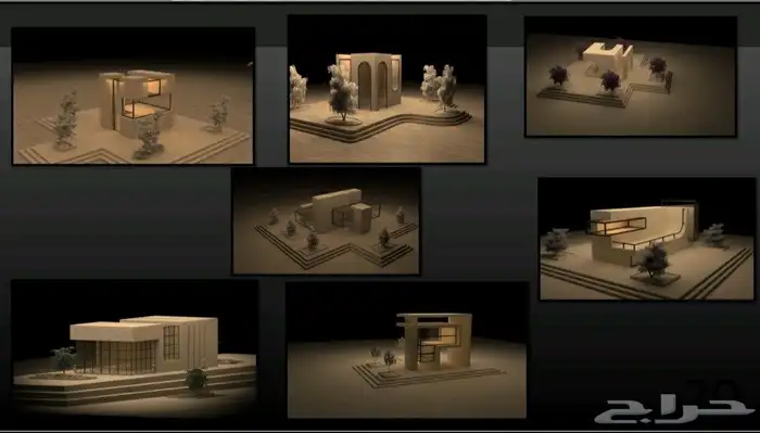 تصميم معماري وديكورات داخلية وخارجية للفلل   الشقق   المحلات 0