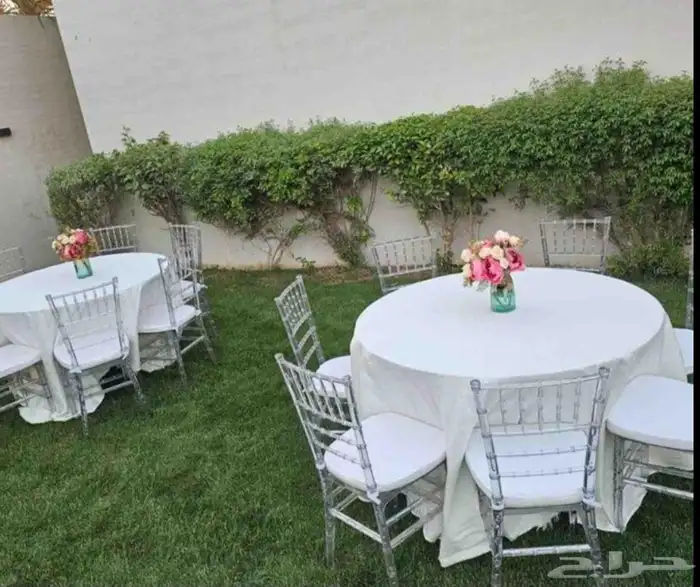 تاجير كراسي طاولات جلسات شعبيه كنب سماعات دفايات 9