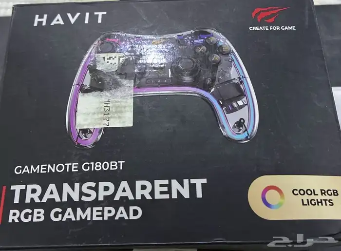 يد تحكم HAVIT G180BT شفاف RGB   بلوتوث 0