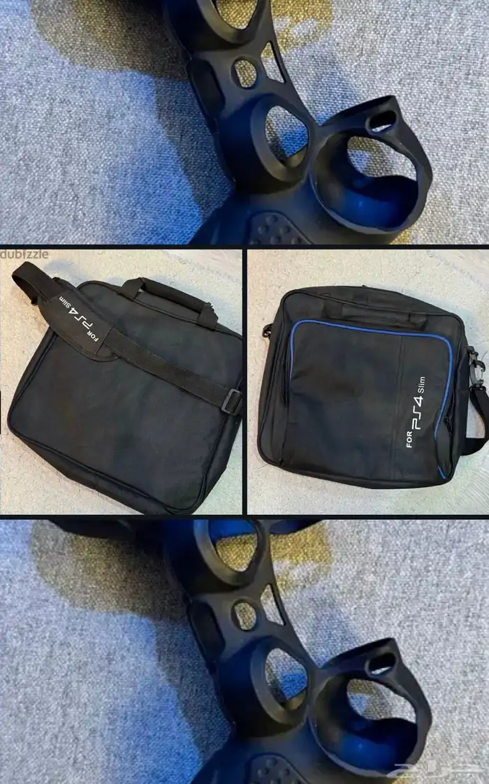للبيع شنطة سوني 4 سلم مع قراب سيليكون للمتحكم. مستعمل 0
