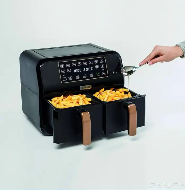 قلاية هوائية كينوود اتنين درج (8لتر)جديدة 0