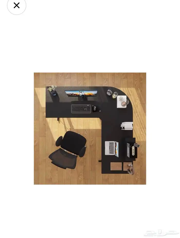 طاوله زاويه وكرسي جلد 10