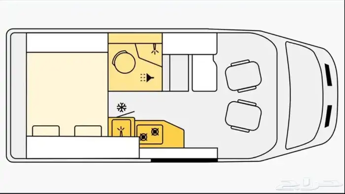 موترهوم كرفان فوورد ترانزيت وكالة افرسكو 4X4 ديزل 2023 دبل 13
