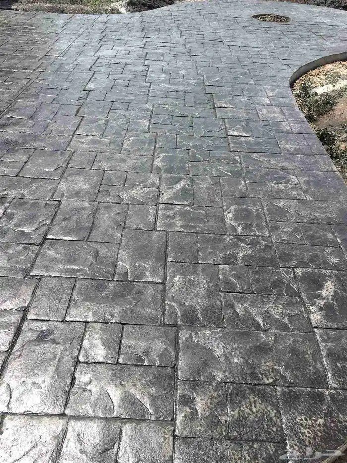 خرسانة مطبوعه صبه مروحيه مختلفة أشكال الوان ملونة 1