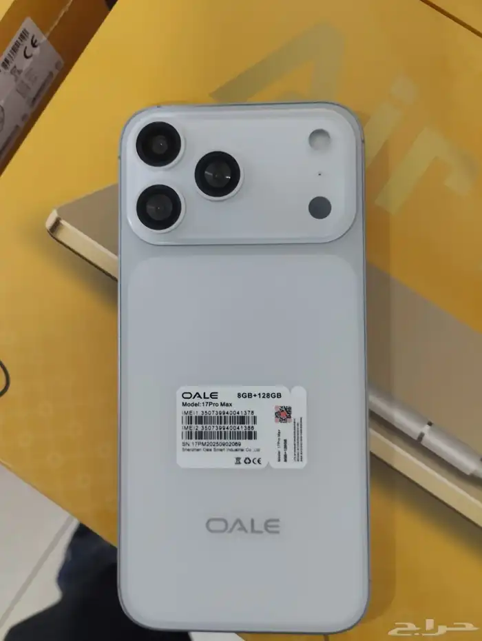 جوال OALE 17 Pro Max ضمان سنتين 7