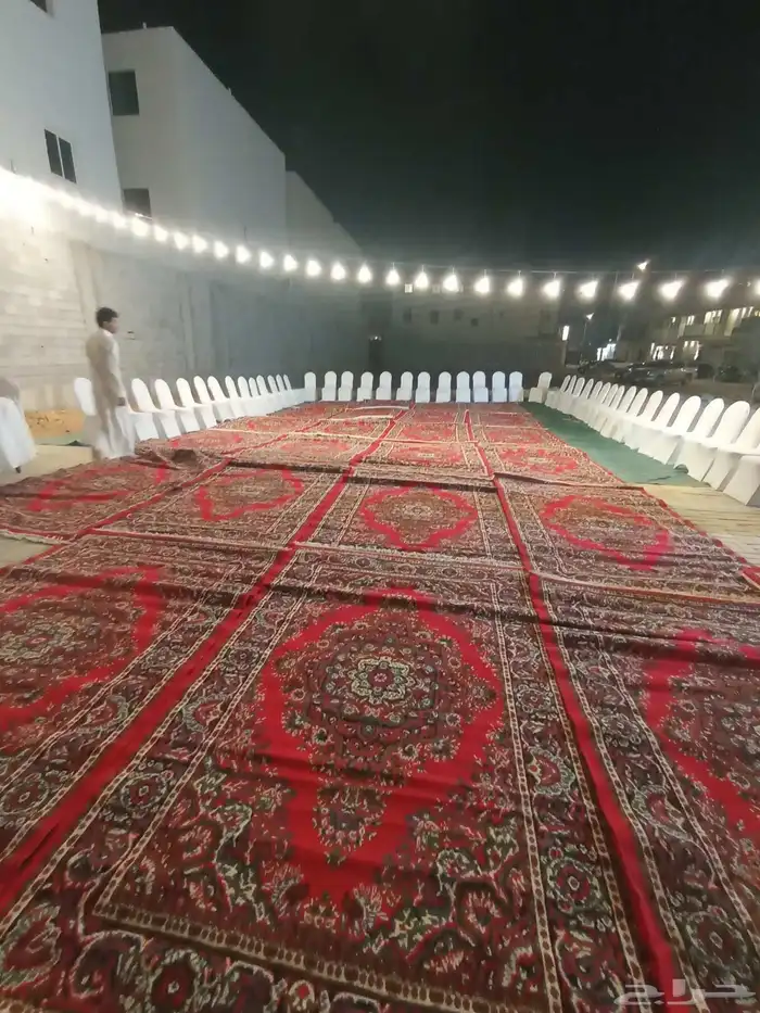 حفلات مناسبات دفايات فضي اسود 5