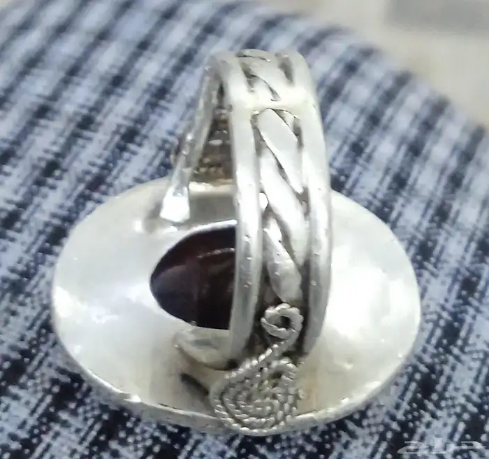 خاتم عقيق يماني اصلي مقاس 8 4