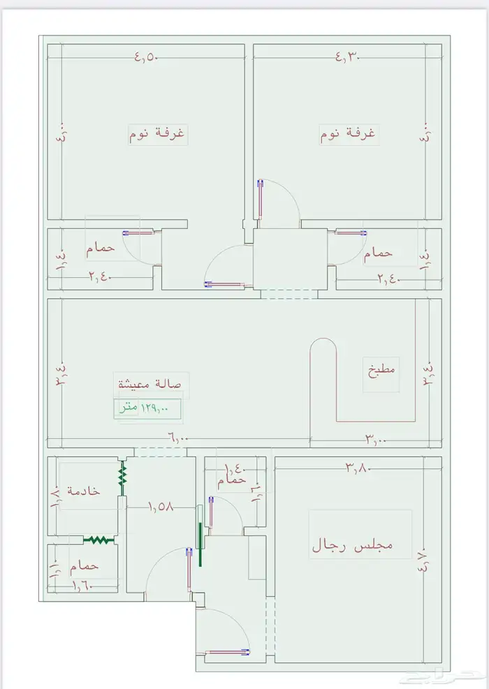 شقق للاستثمار حي الجامعه تبدا من 299 الف المساحه 109م 0