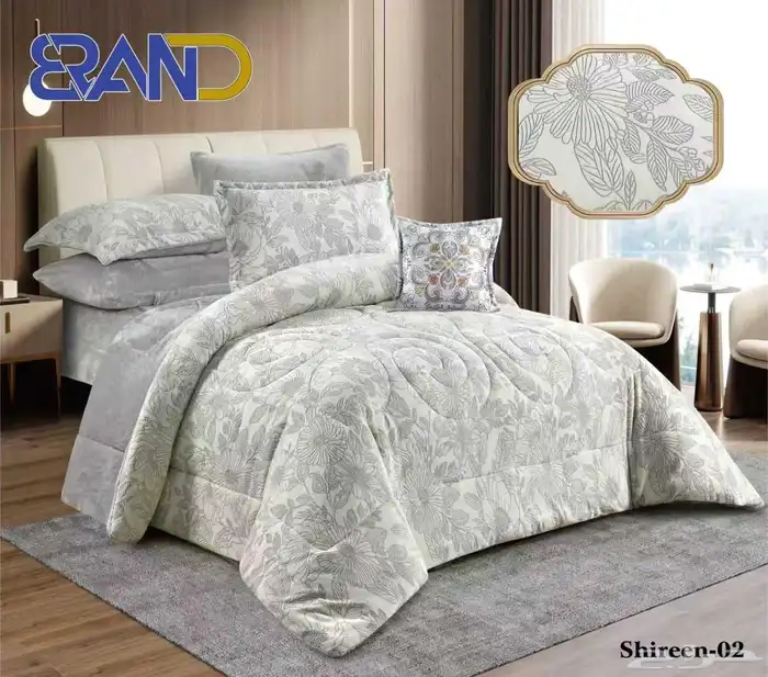 مفرش شتوي مع فروه نفرين 7قطع 4