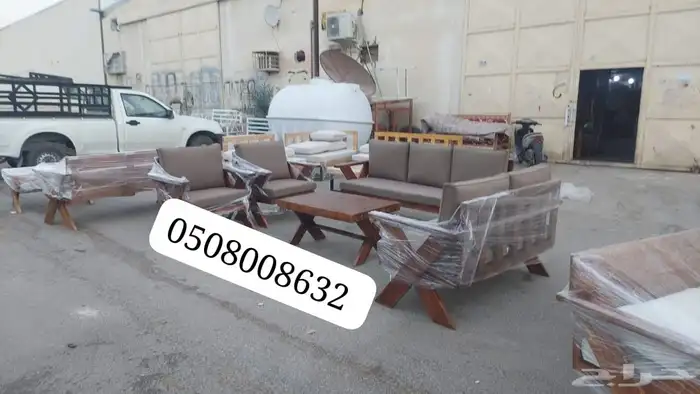 كراسي حديد خارجية جلسات مراكيز احواش استراحات 0