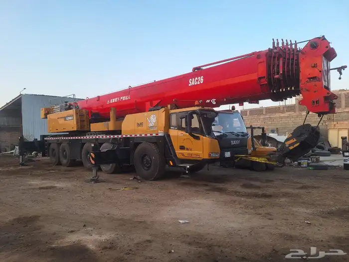 لي آجار يومي وشهري جميع نوع المعدات من كرين 7طن 300طن 0