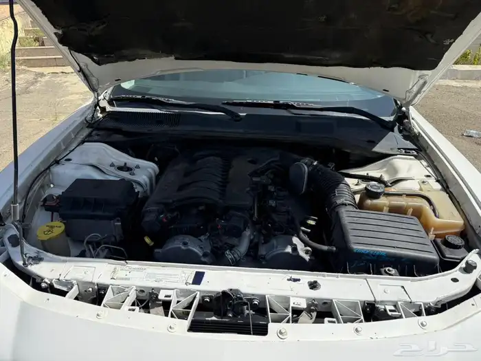 دوج تشارجر 2007 أبيض SXT 6 سلندر 7