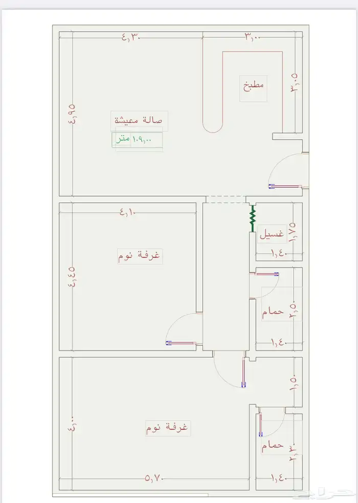 شقق للاستثمار حي الجامعه تبدا من 299 الف المساحه 109م 3