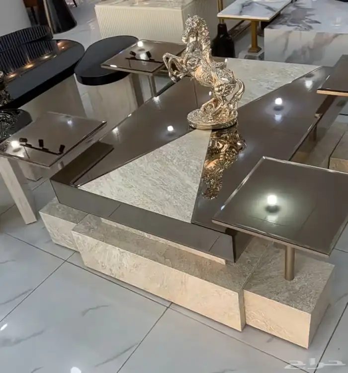 يوجدلدينا تفصيل طاولات ويوجد جاهز وطاولات طعام جاهزة تفصيل 1