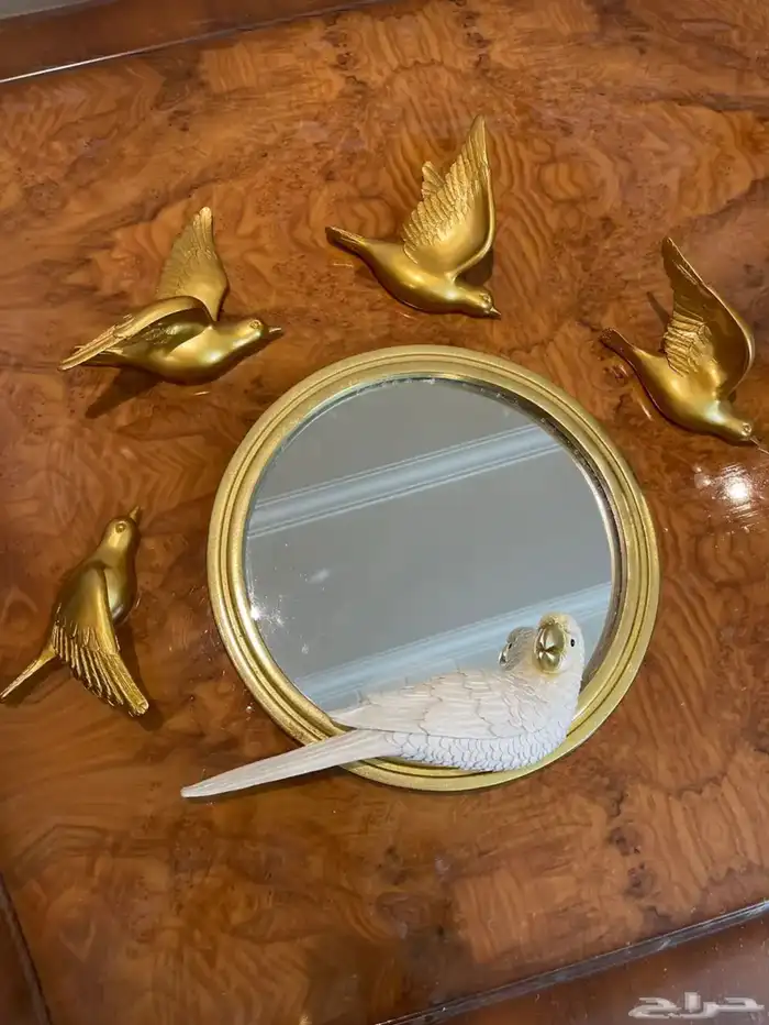 عصافير تعليق جداري مع مرايا 6