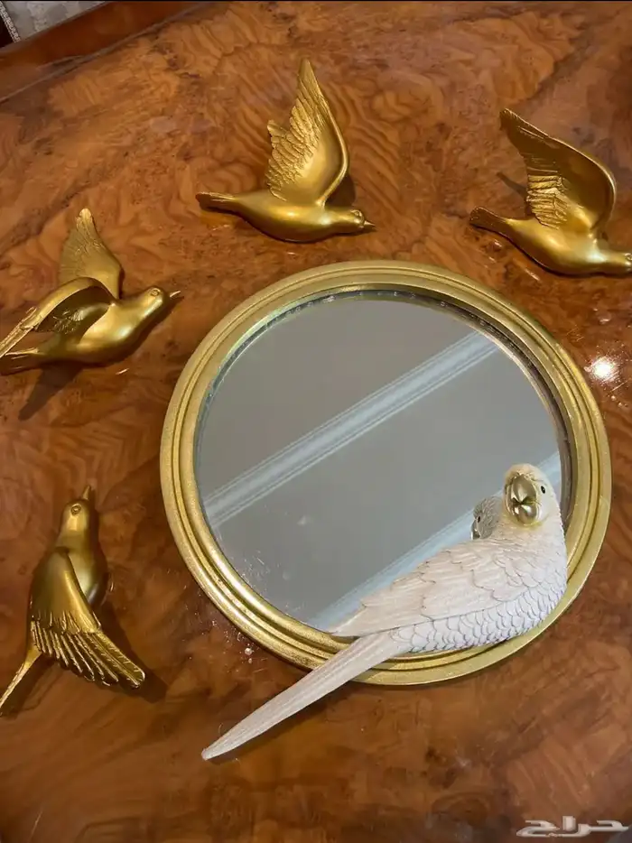 عصافير تعليق جداري مع مرايا 5