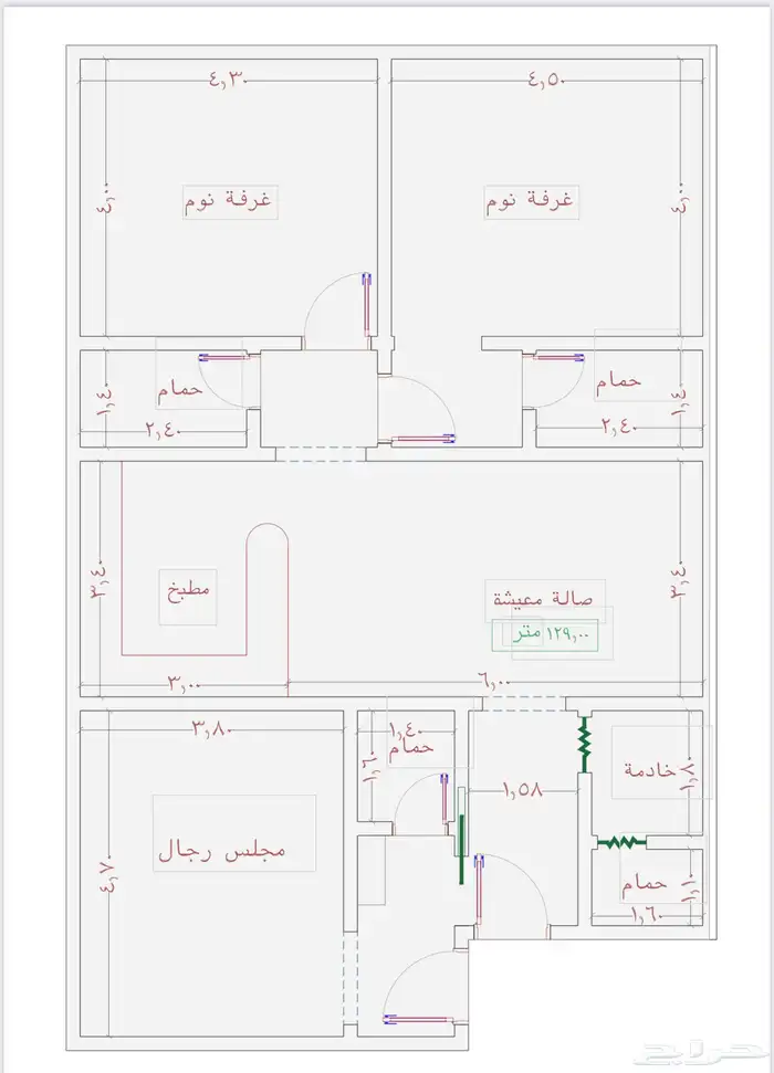 شقق للاستثمار حي الجامعه تبدا من 299 الف المساحه 109م 4