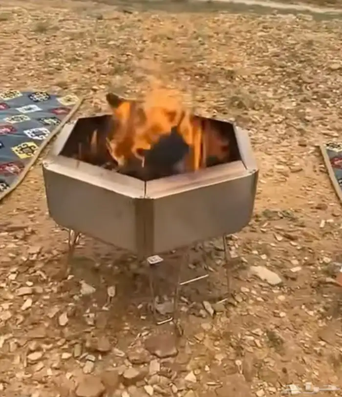 منقل نار مميز سداسي برق الحيا مع الحقيبة 1