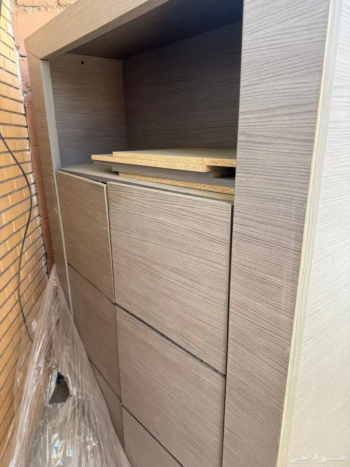 ارفف  رفوف  دولاب خشبي للتخزين 9