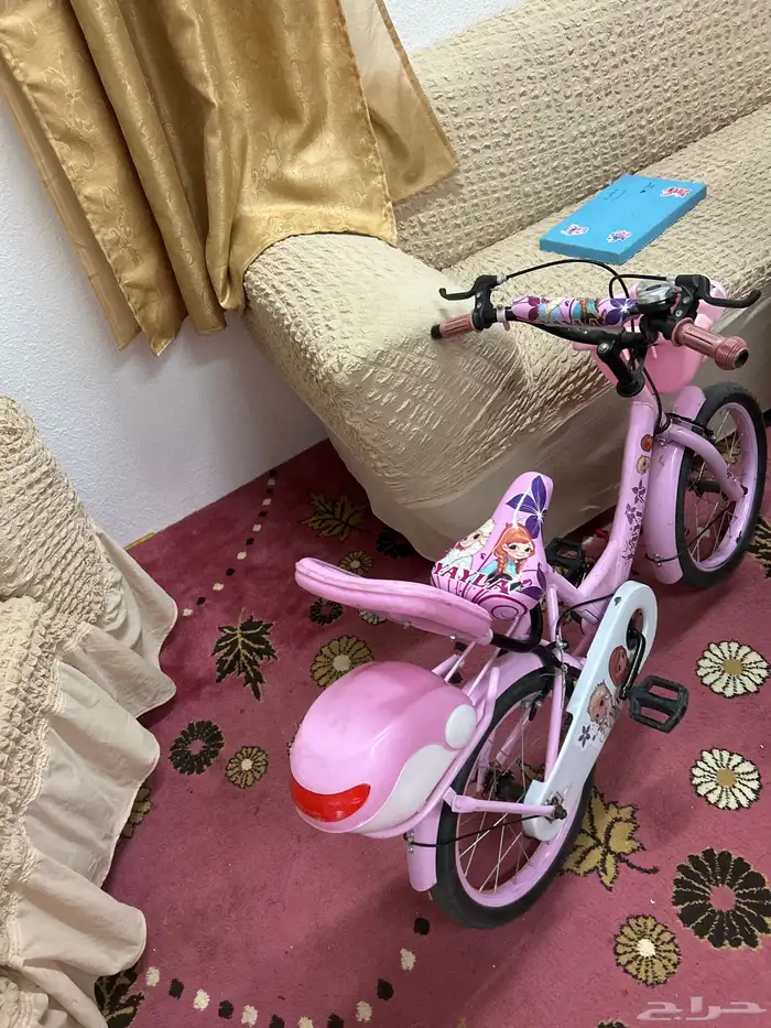 سيكل بناتي سليم ونظيف وجديد مستعمل فقط شهر كفرات حجريه جديد 4