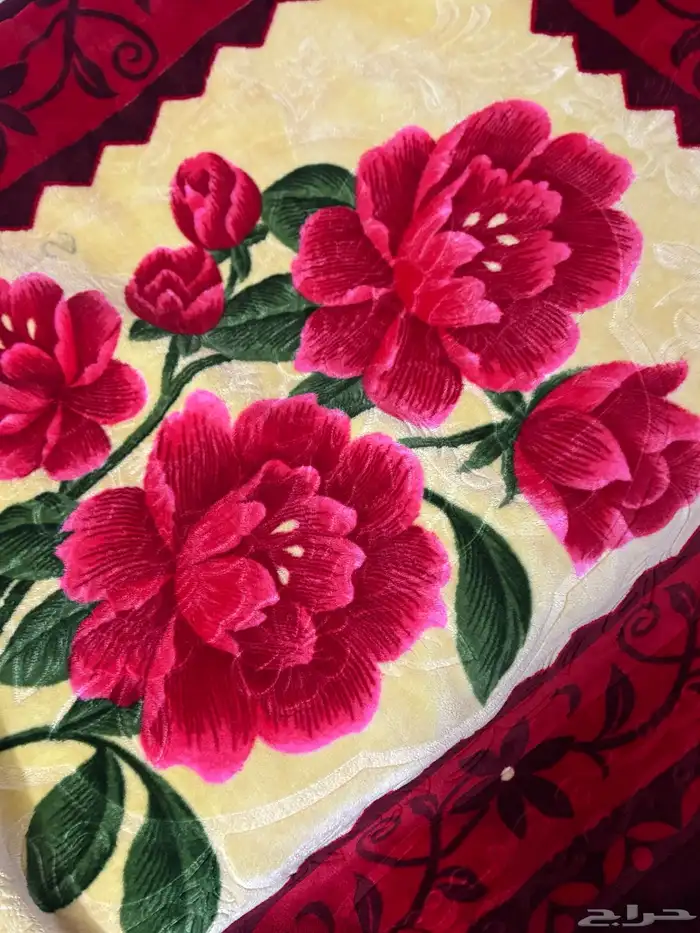 نظيفة وجديدة نفر واحد اللون الأحمر البطانية ثقيلة 2