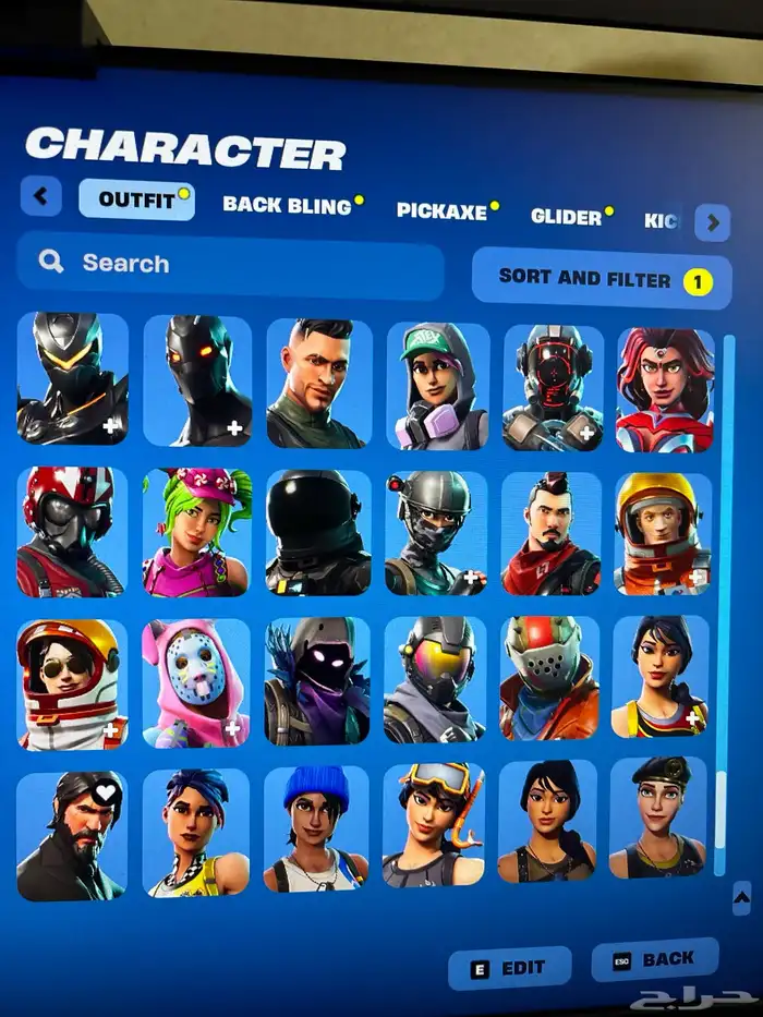 حساب فورت نايت 227 سكن 8