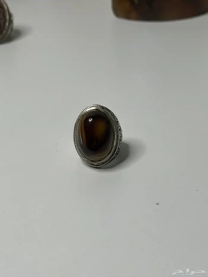 خواتم عقيق نوادر الاندوسي بصياغه انتيمون للبيع جمله فقط 9